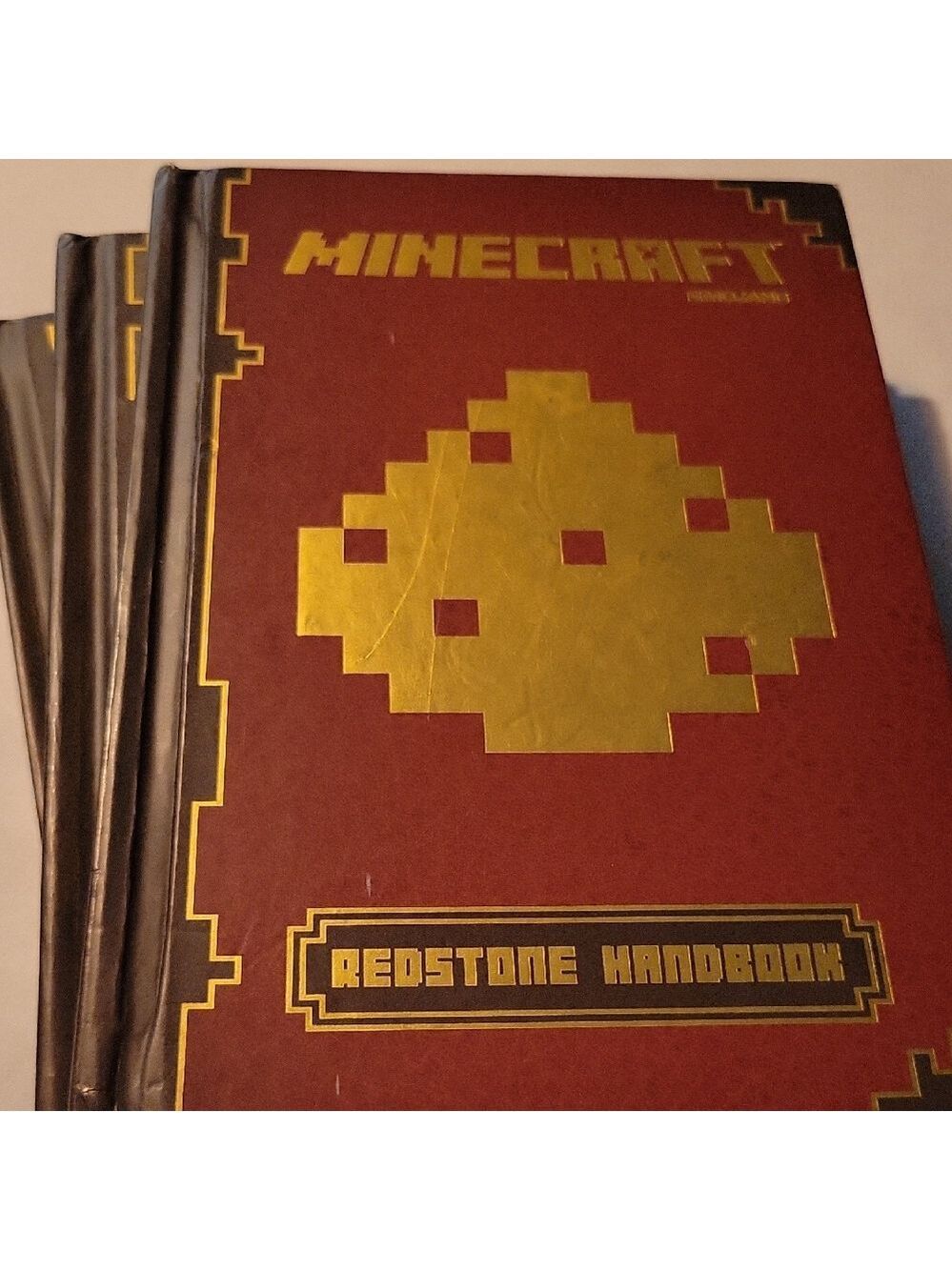 Minecraft Mojang Hardcover Books (3) - Essential, Combat, & Redstone Handbooks